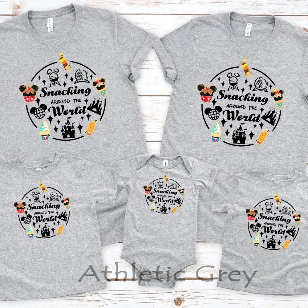 Snacking Around the World Disney Shirt